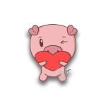 CERDITO CON CORAZON