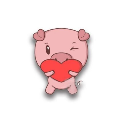 CERDITO CON CORAZON