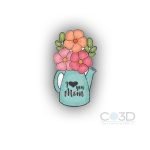 jarra con flores