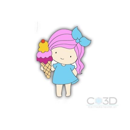 NINA-CON-CONO-DEHELADO