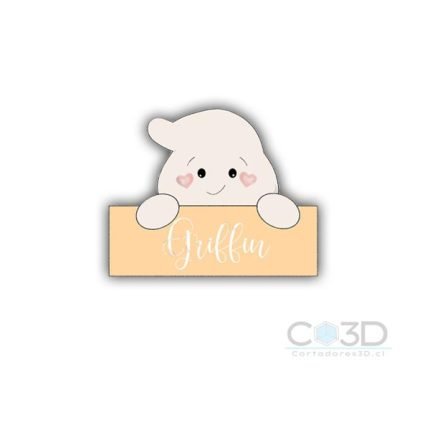 fantasma con letrero