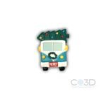 Kombi con árbol Navidad