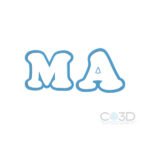 CORTADOR DE LETRAS PARA FORMAR PALABRA MAMA